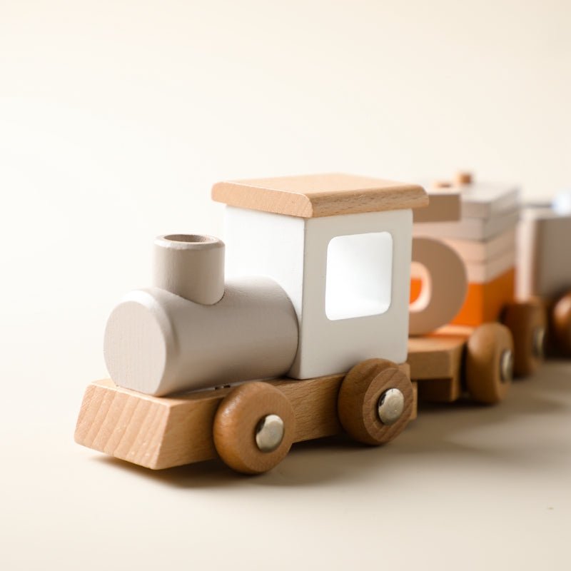 Train en bois d'anniversaire - TRAIN1-5âą - JOUONS&CO.