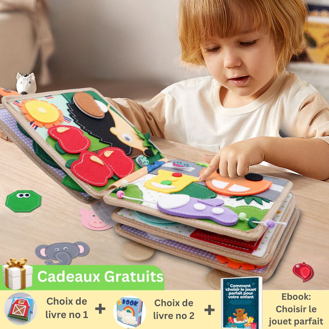 Livres pour enfant en feutrine - collection L'INTERACTIF™ - JOUONS&CO.