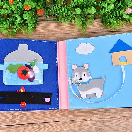 Livres pour enfant en feutrine - collection L'INTERACTIF™ - JOUONS&CO.